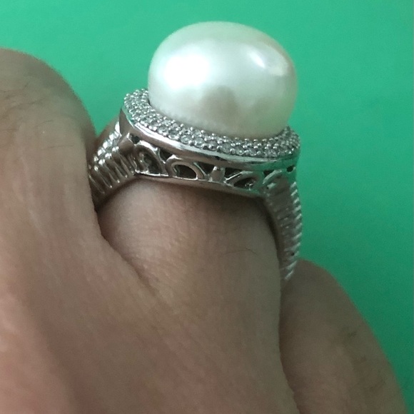 NWT - Cultured Pearl Silver Ring by Honora - Picture 10 of 11